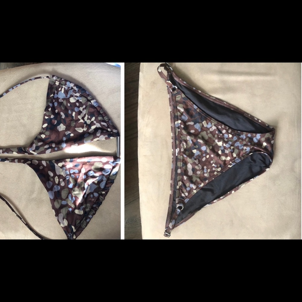 Victoria’s Secret Camo triangle bikini 👙 set - L